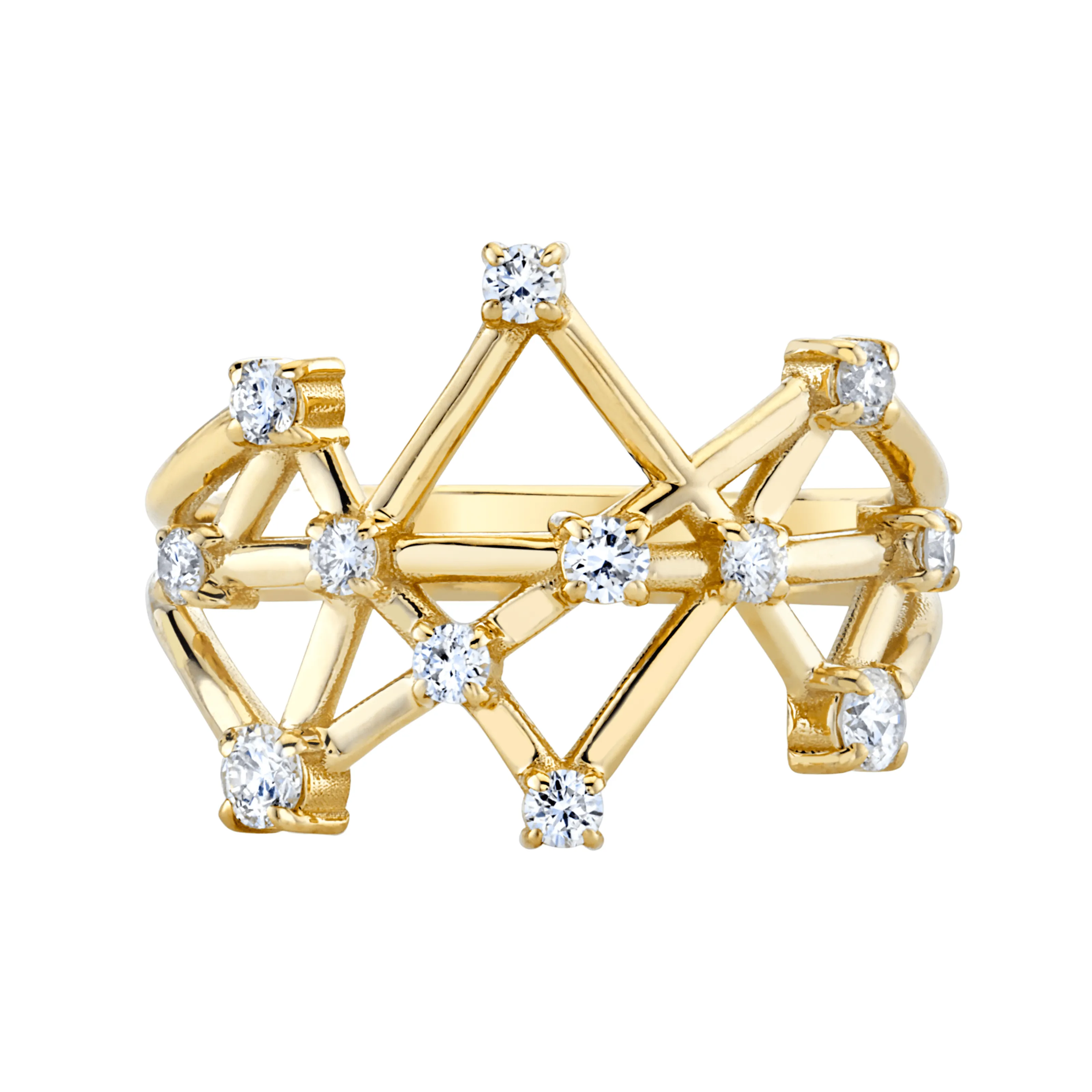 14k Prong Set Midas Star Constellation Ring | Ready to Ship