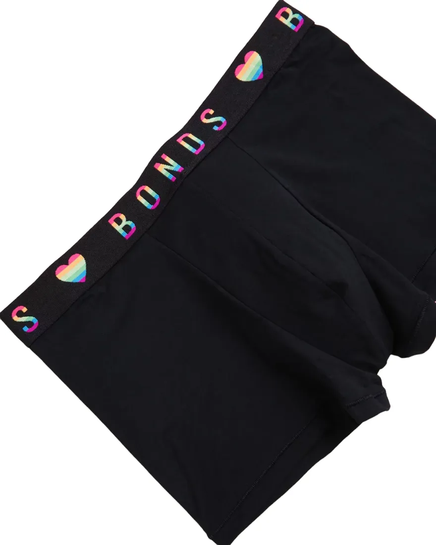 Bonds Mens Guyfront Pride Trunk Black - Pack of 5