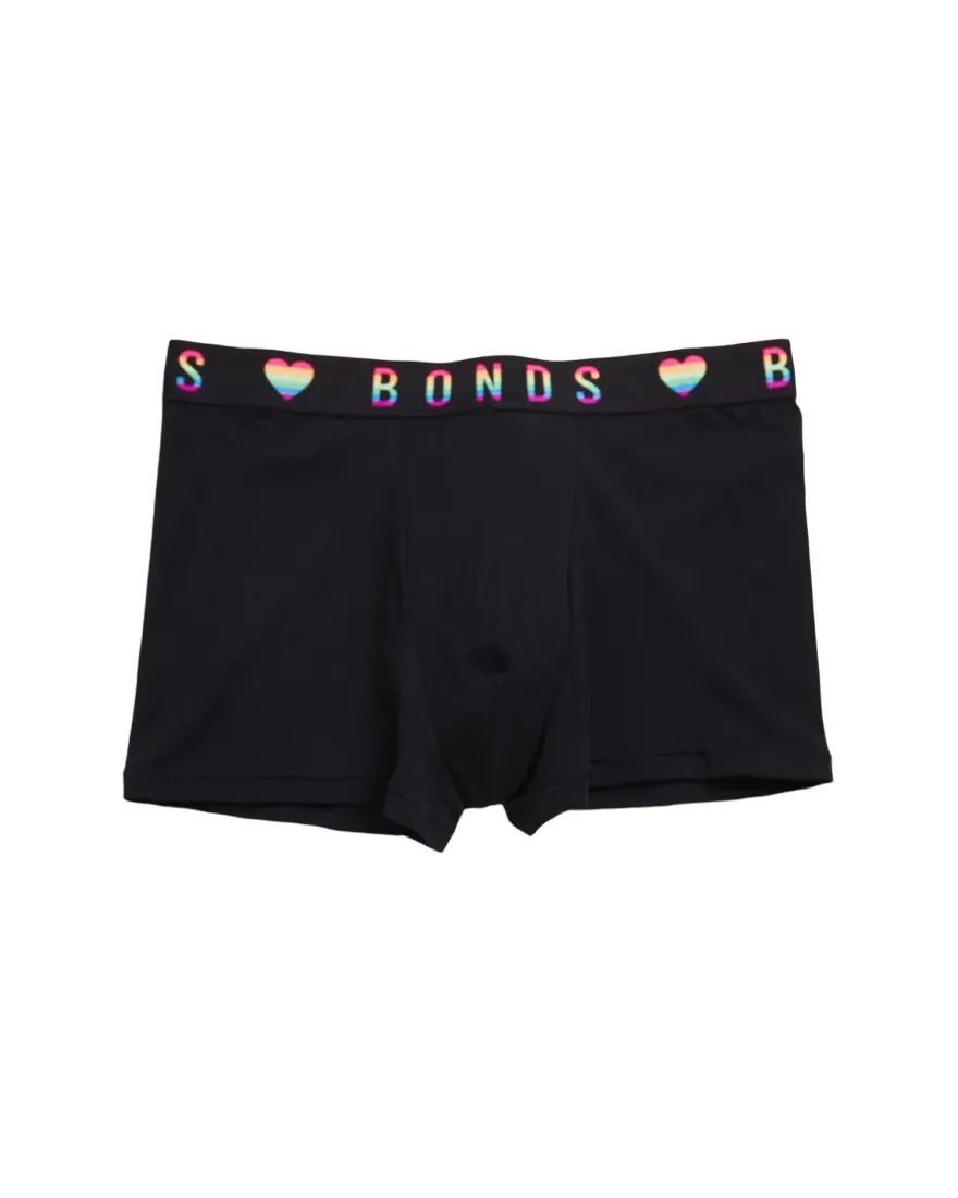 6-Pack Bonds Men's Guyfront Pride Trunk Black Underwear