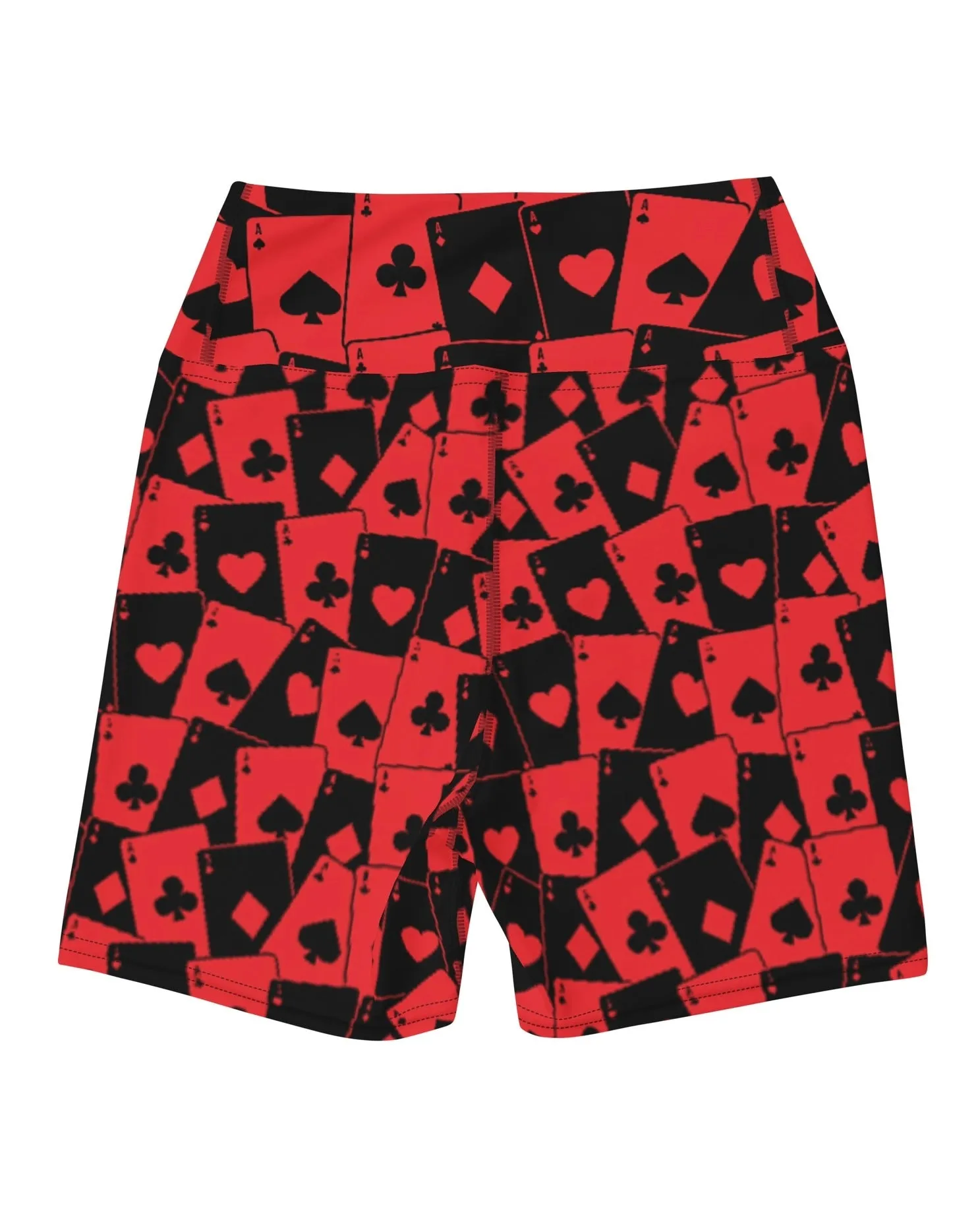 Heart Patterned Yoga Shorts