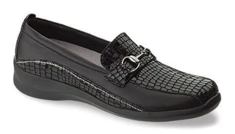 Aetrex Women's E250 Laura Wide Alligator Slip-on