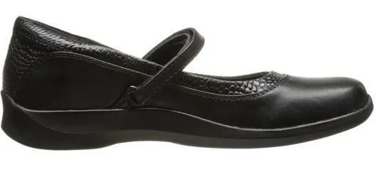 Aetrex Women's E360 Julia Black Mary Jane Wrap Around Narrow Casual Shoe