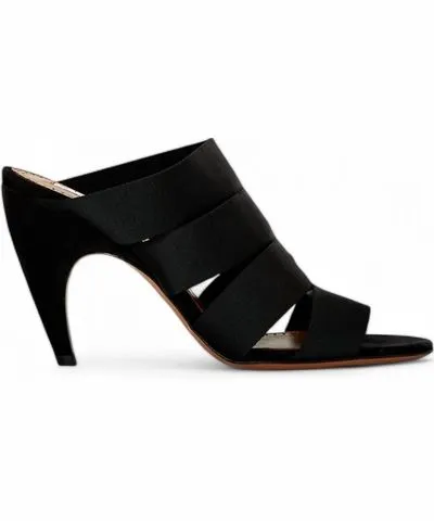 ALAÏA Elastic Mules In Noir