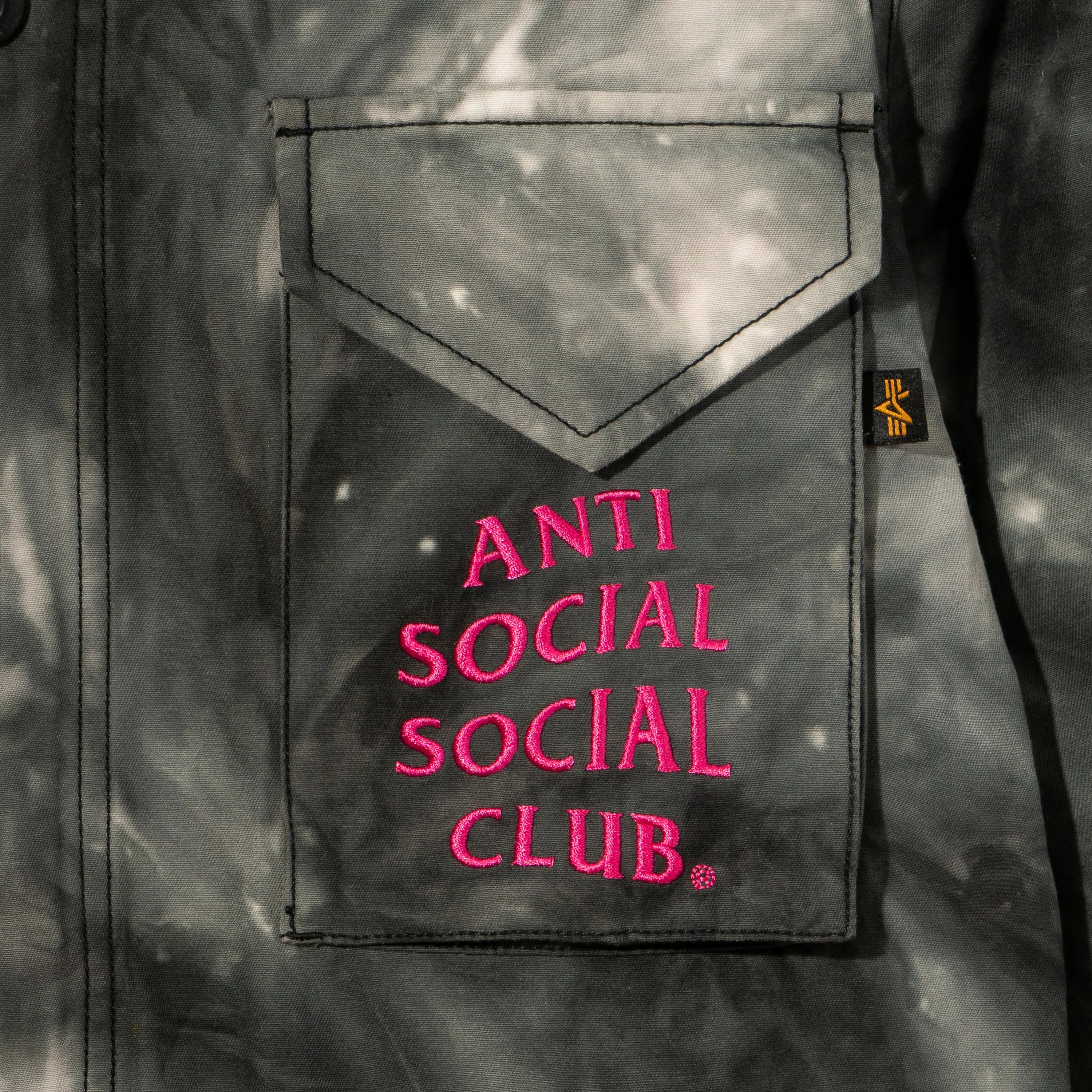 Alpha Industries x ASSC M-65 Tie Dye Black Jacket