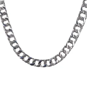 Men's Textured Snake Chain Necklace