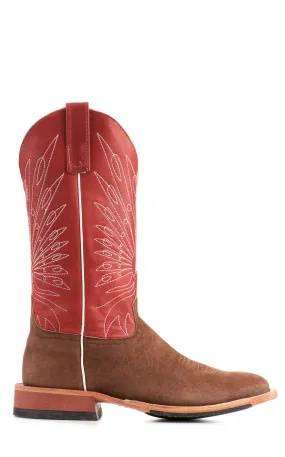 Anderson Bean Men's Red Elephant Wide Square Toe Cowboy Boots