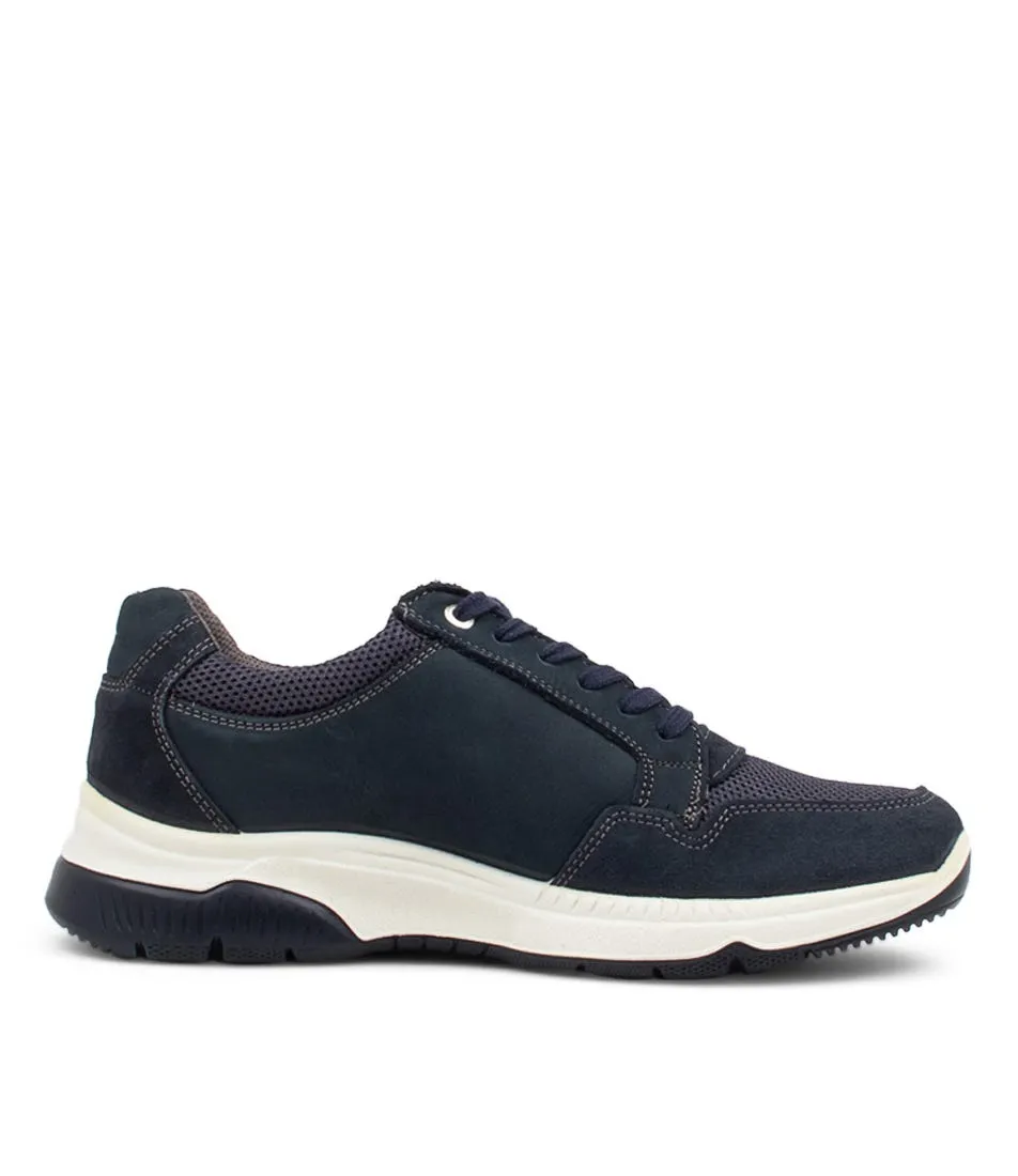 ARA Marco 40 Navy Nubuck Sneakers