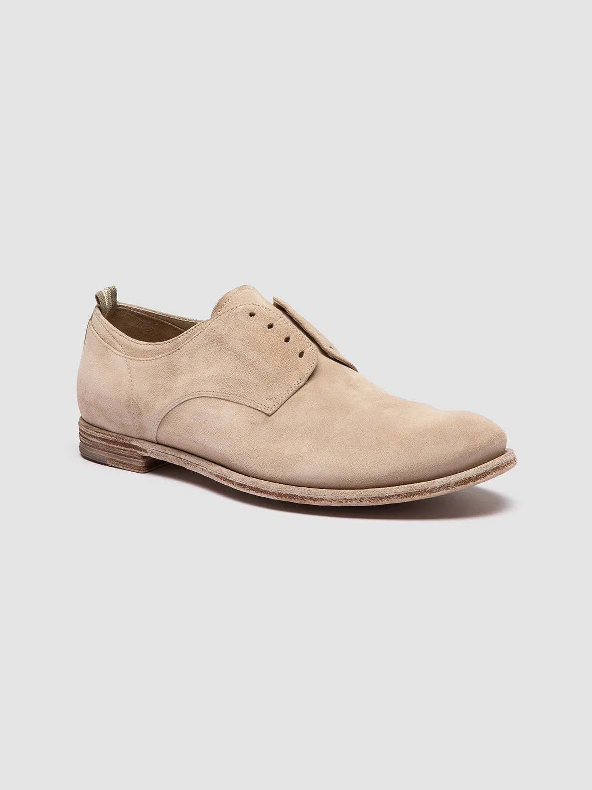 ARCHIVE 500 - Beige Suede Derby Shoes