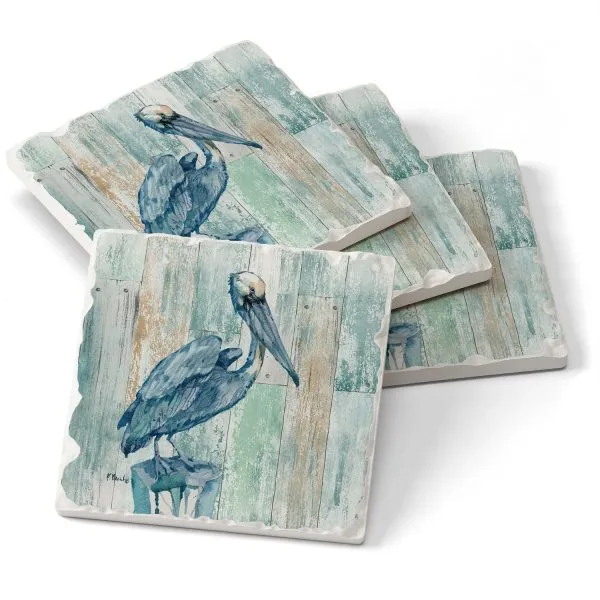 Arianna Pelican Coaster Set