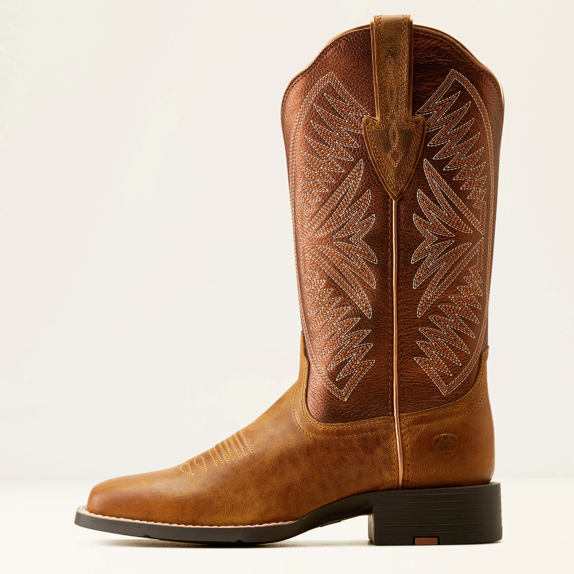 Ariat Women's Chestnut Western Boot - Round Up Ruidoso