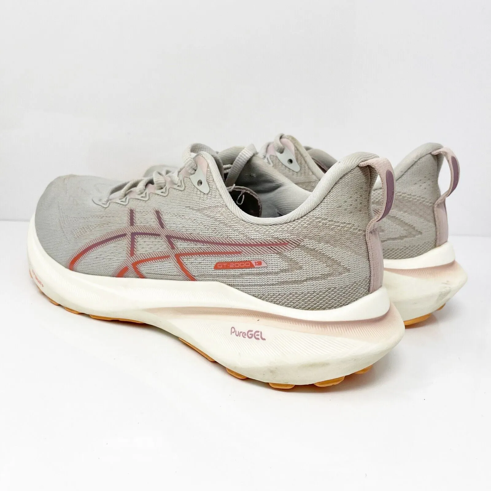 Asics Womens GT 2000 13 1012B667 Gray Running Shoes Sneakers Size 9 W