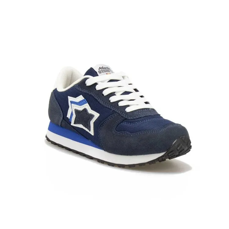 Blue Lace-up Sneakers for Boys by Atlantic Star ICARO9