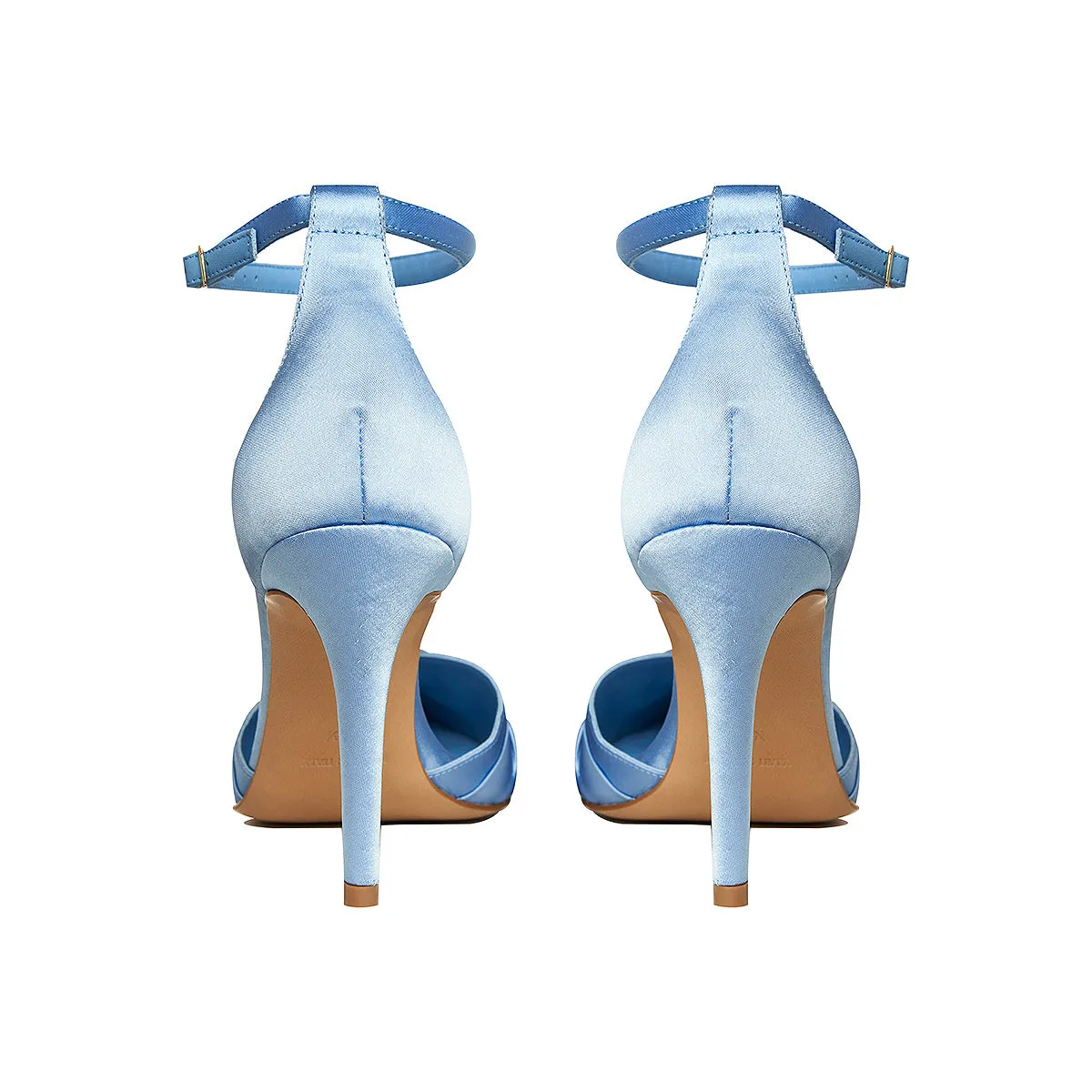 Baby Blue Satin Slingbacks by Ana - Shop Now!