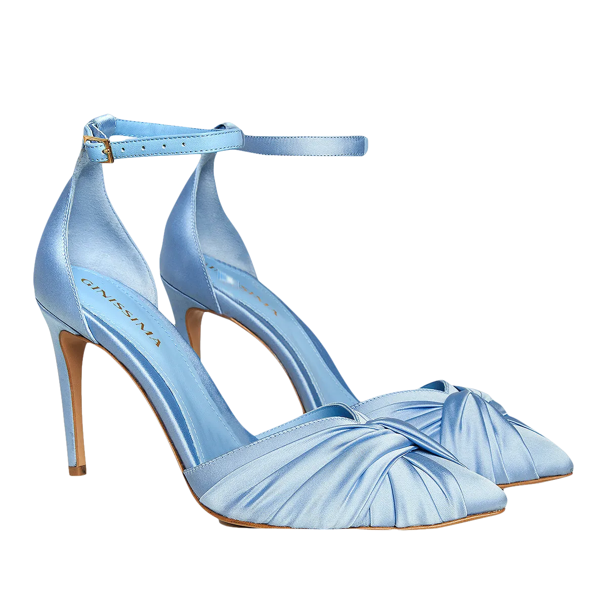 Baby Blue Satin Slingbacks by Ana - Shop Now!