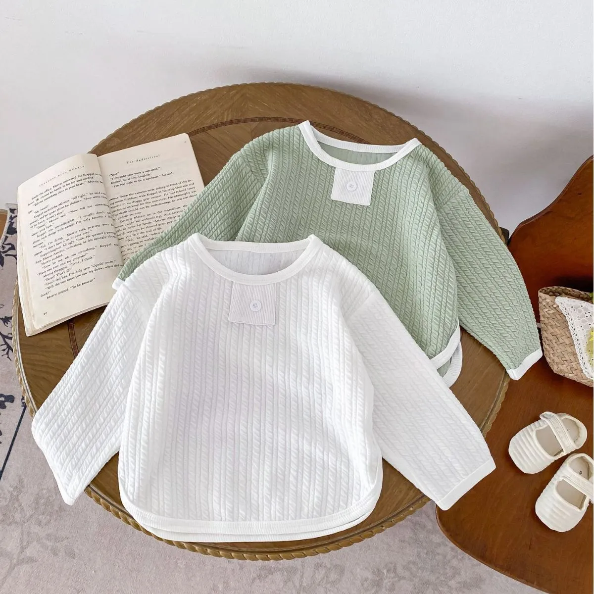 Baby Girls Plain Tops Wholesale 23101968