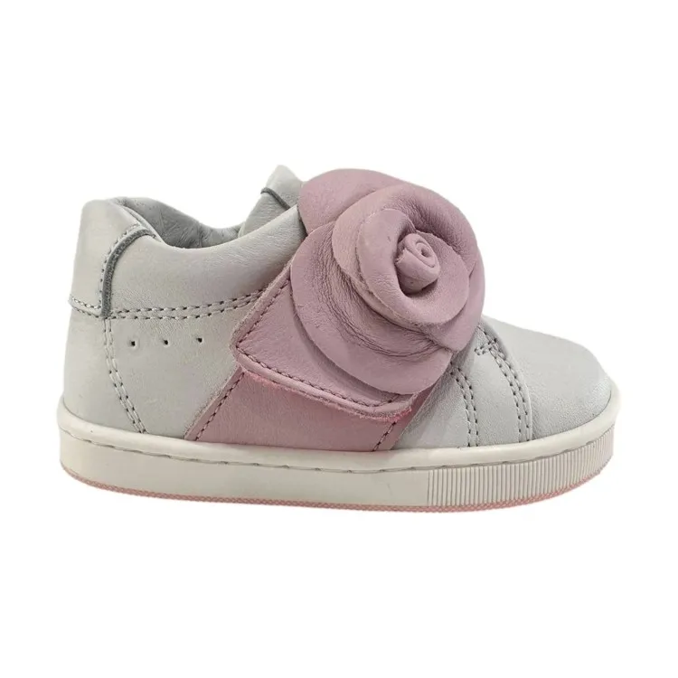 White Pink Girls Sneakers CITA5844R by Balducci