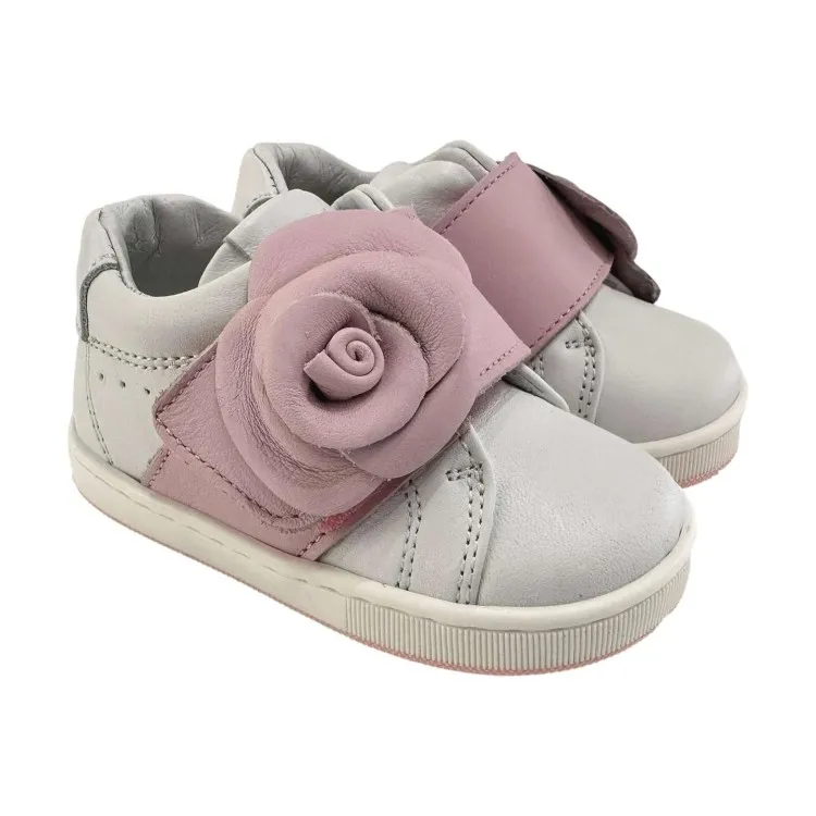 White Pink Girls Sneakers CITA5844R by Balducci