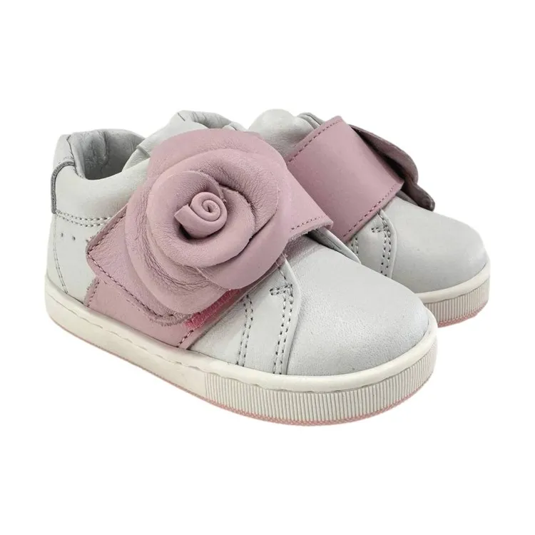 White Pink Girls Sneakers CITA5844R by Balducci