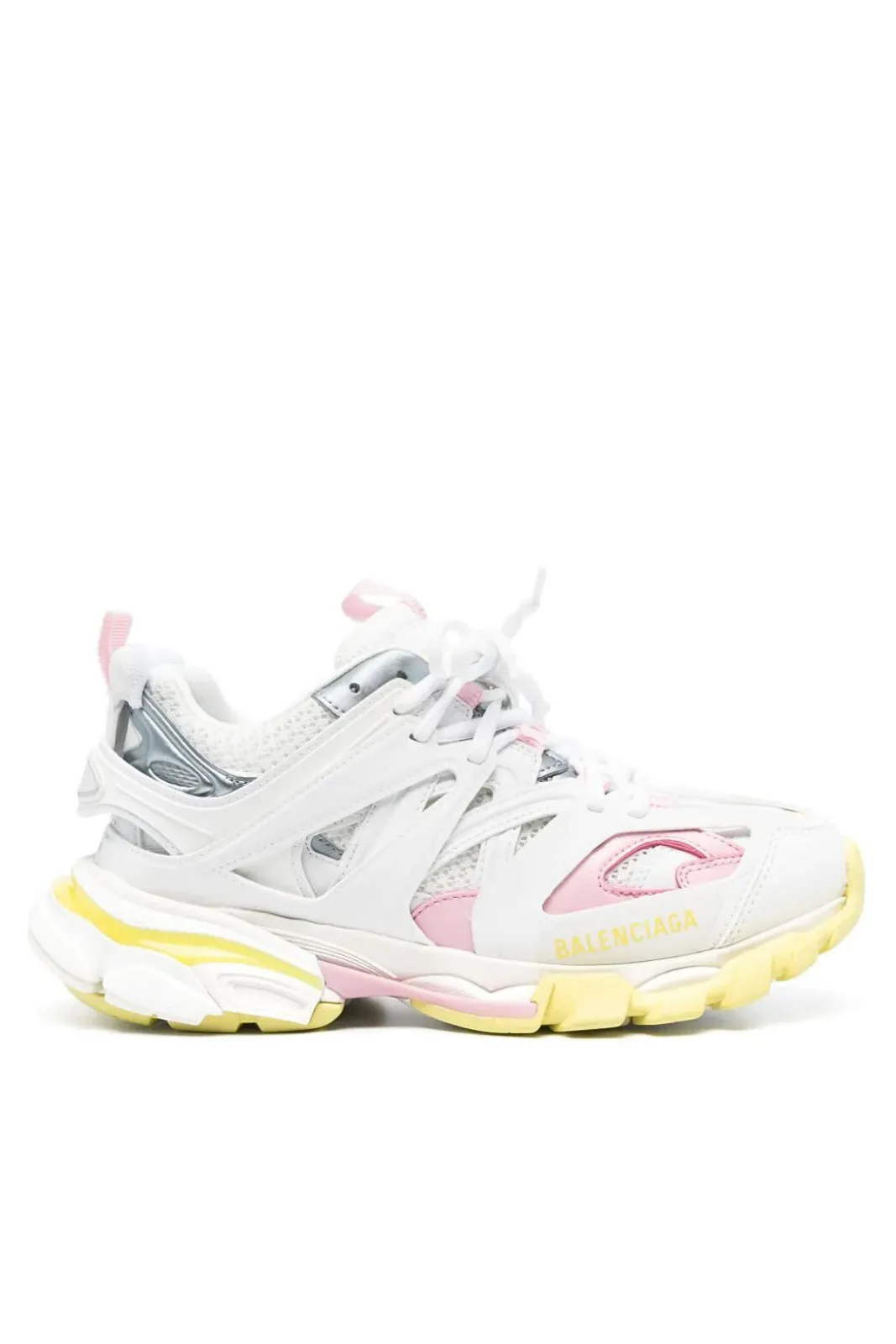 Balenciaga Track Panelled Chunky Trainers In White