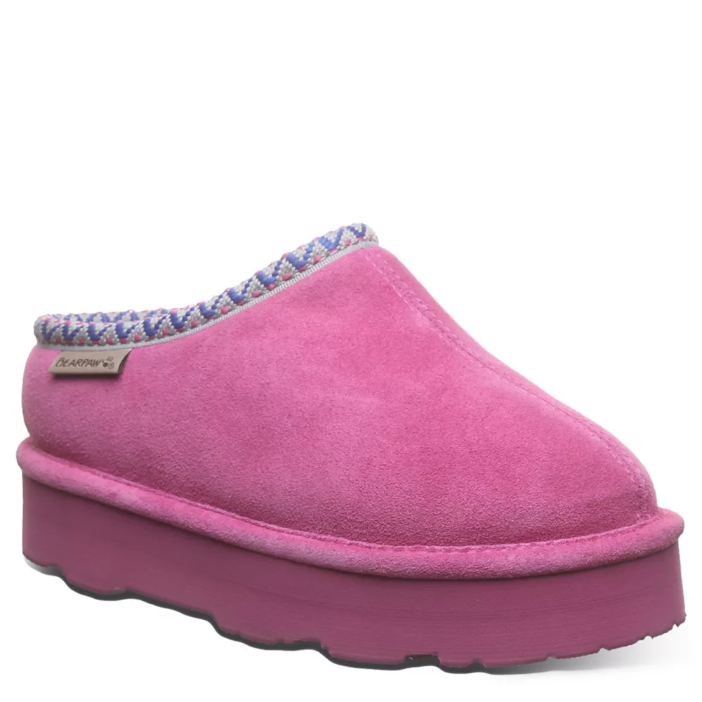 BEARPAW  GIRLS LITTLE-BIG KID MARTIS YOUTH SLIPPER PLATFORM