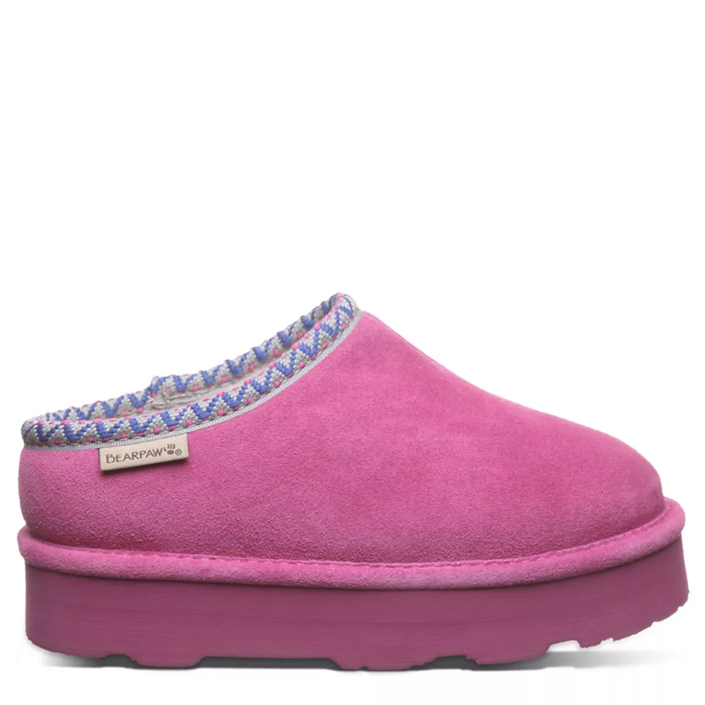 BEARPAW  GIRLS LITTLE-BIG KID MARTIS YOUTH SLIPPER PLATFORM