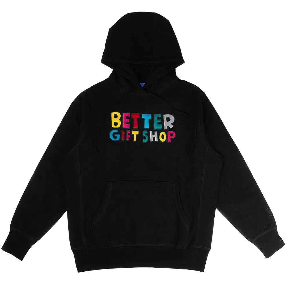 Better GIFT SHOP Tim Comix Multicolor HOODED SWEATSHIRT // BLACK