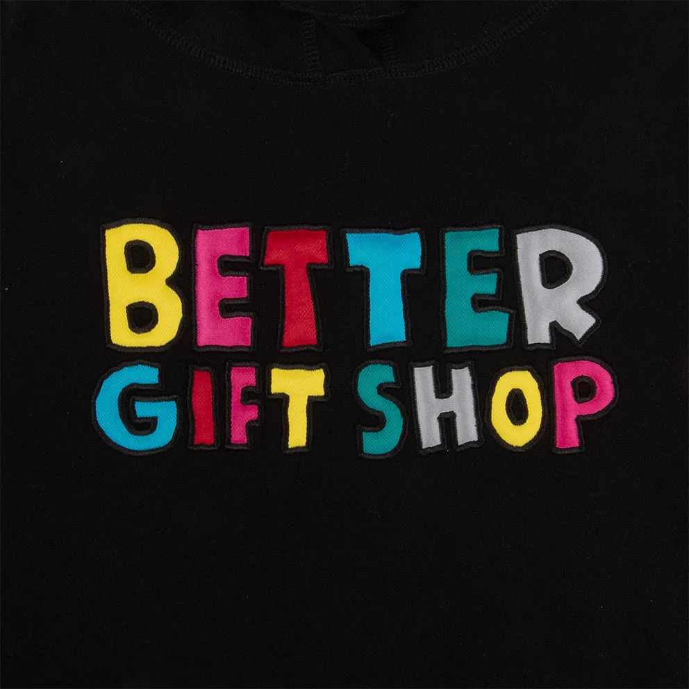 Better GIFT SHOP Tim Comix Multicolor HOODED SWEATSHIRT // BLACK