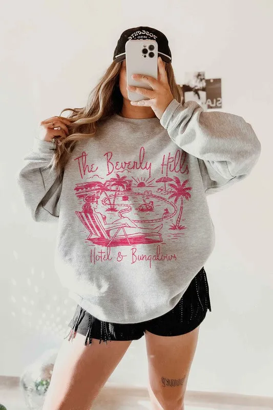 Beverly Hills Sweatshirt with Graphic Design