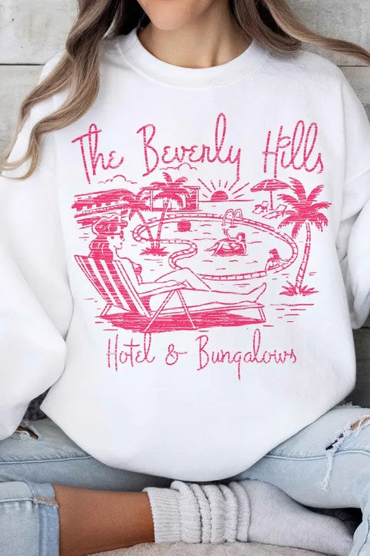 Beverly Hills Sweatshirt with Graphic Design