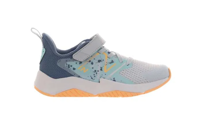 Big Girl New Balance Rave Run v2 A/C in Ice Blue/Bright Cyan/Solar Flare