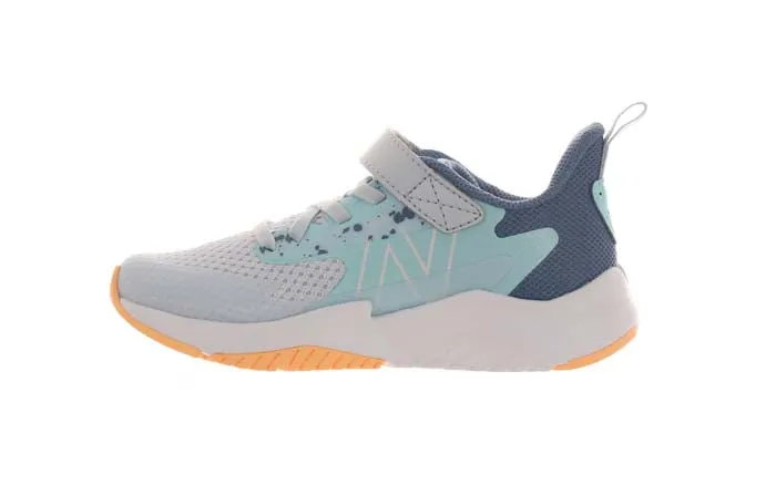 Big Girl New Balance Rave Run v2 A/C in Ice Blue/Bright Cyan/Solar Flare