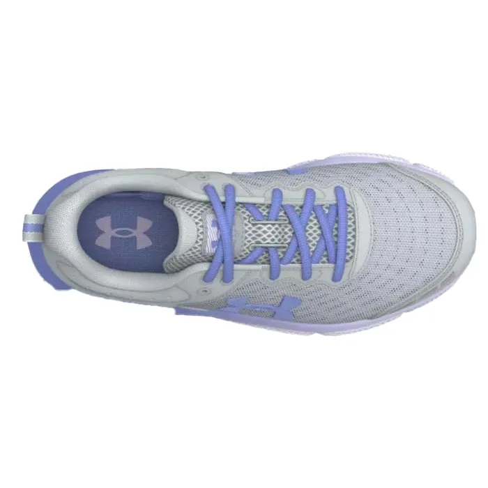 Big Girl Under Armour Assert 10 in Mod Gray/Nebula Purple/Baja Blue