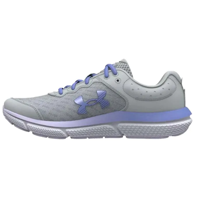 Big Girl Under Armour Assert 10 in Mod Gray/Nebula Purple/Baja Blue