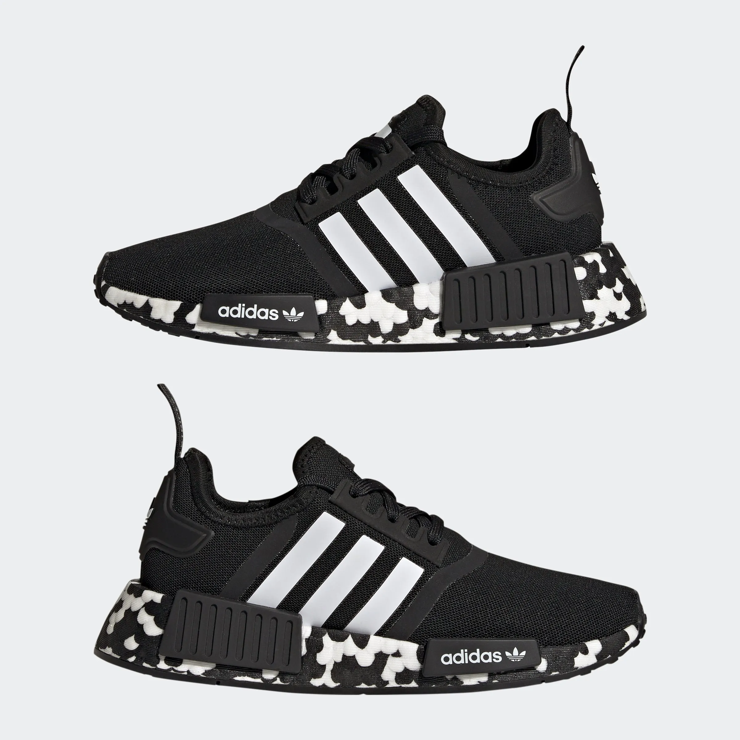 Big Kid adidas Originals NMD_R1 Shoes Black