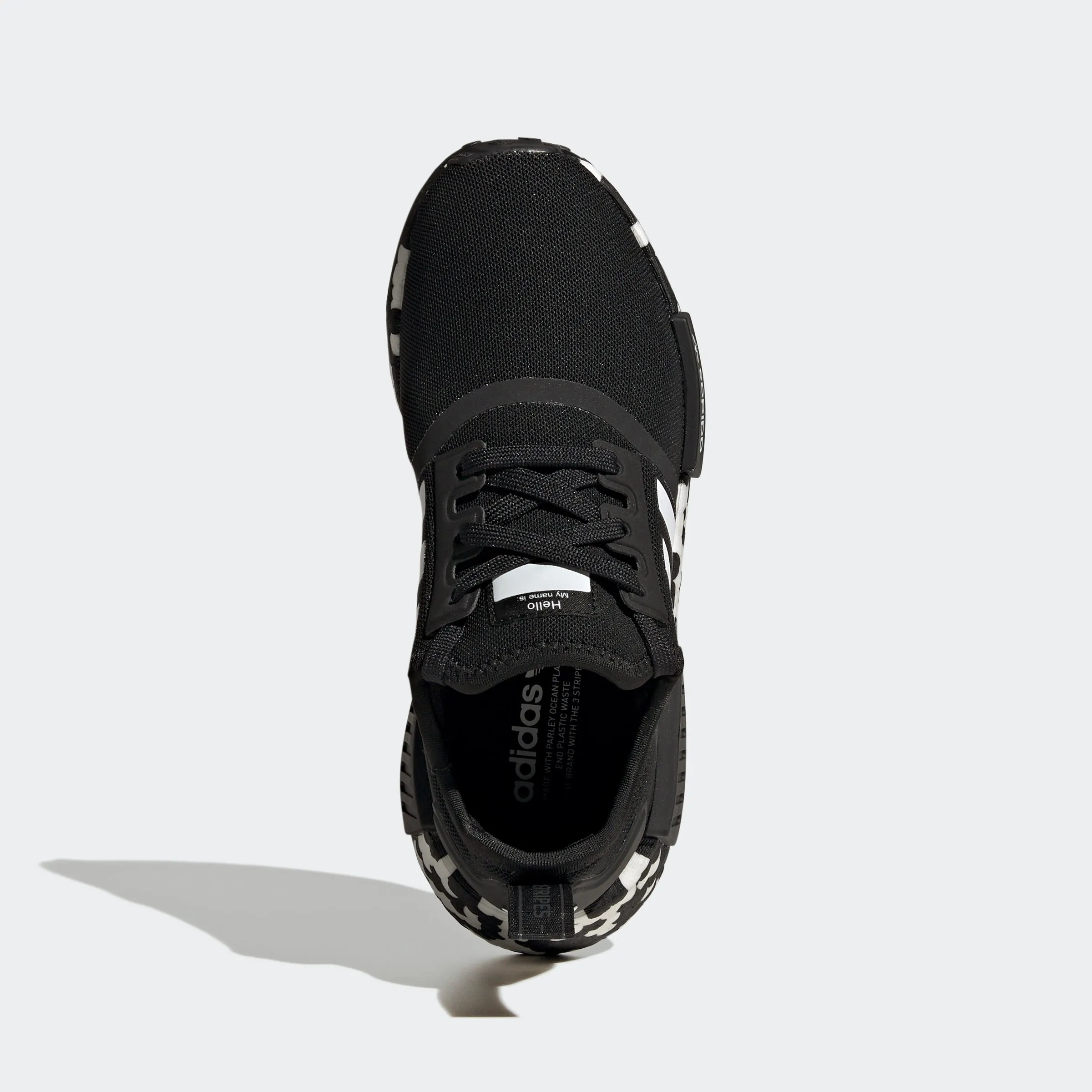 Big Kid adidas Originals NMD_R1 Shoes Black