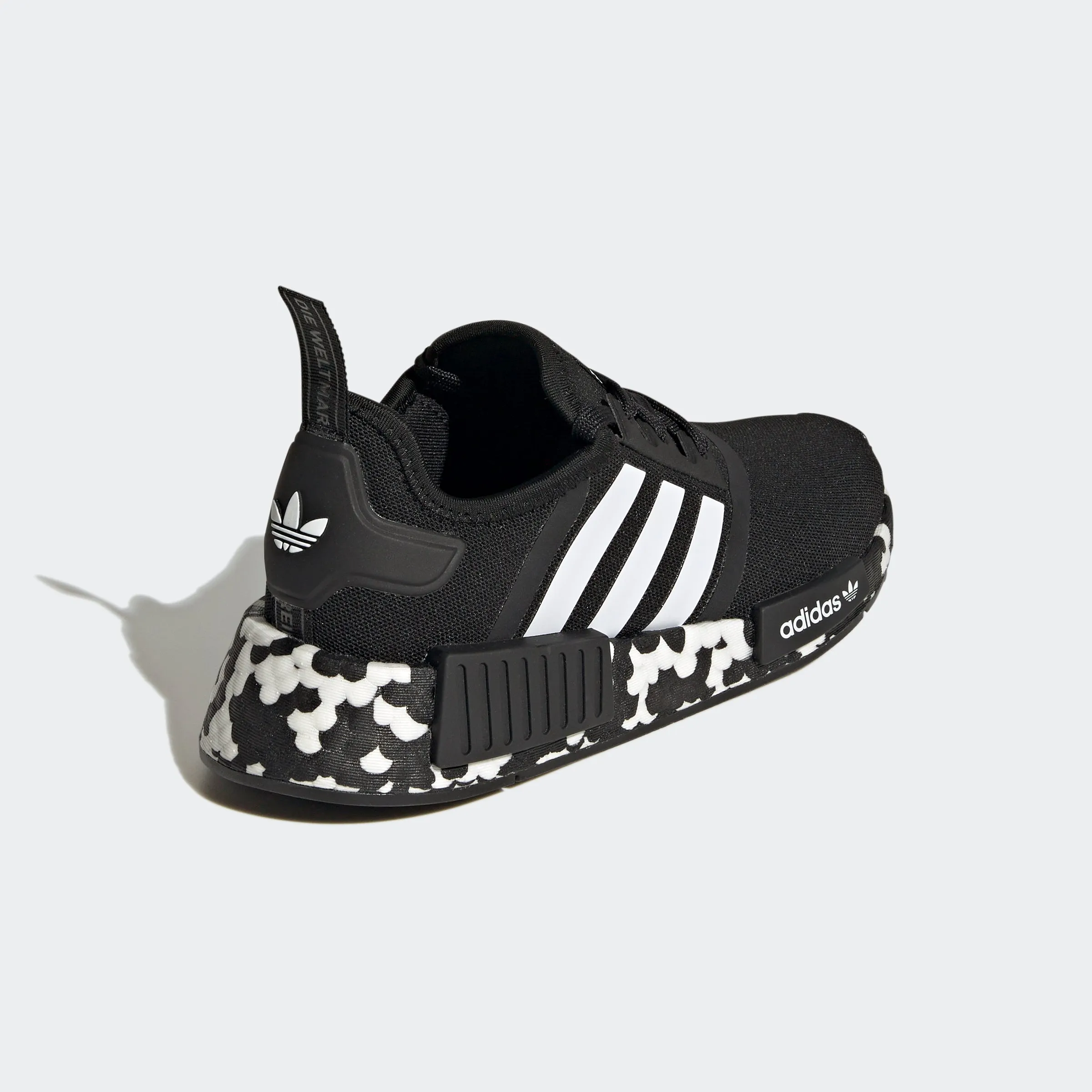 Big Kid adidas Originals NMD_R1 Shoes Black