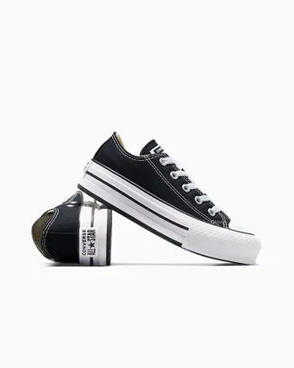 Big Kid Converse Chuck Taylor All Star Lift Platform Black