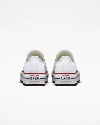 Big Kid Converse Chuck Taylor All Star Lift Platform White