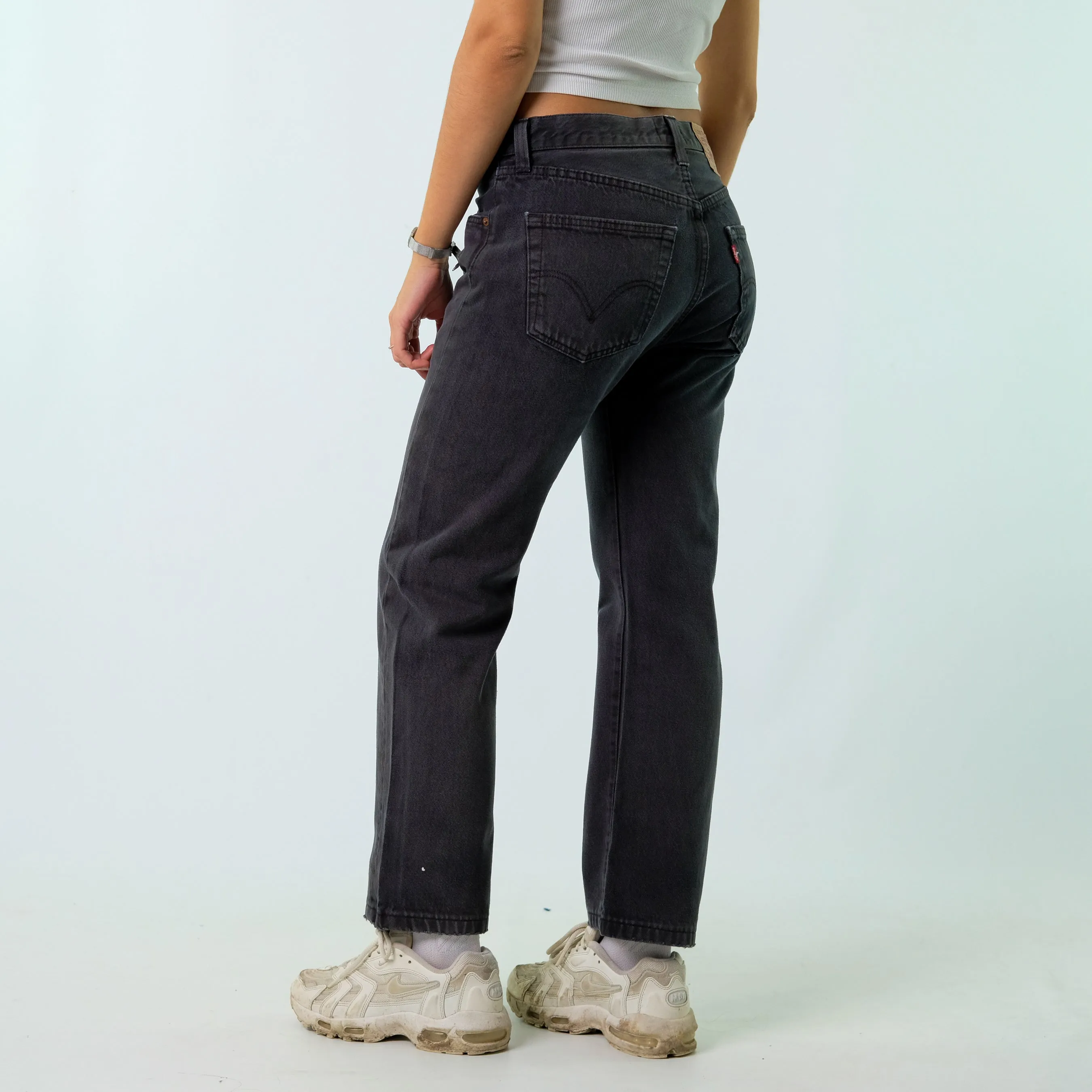 Black 90s Levi's Denim Jeans Baggy Pants (31x32)