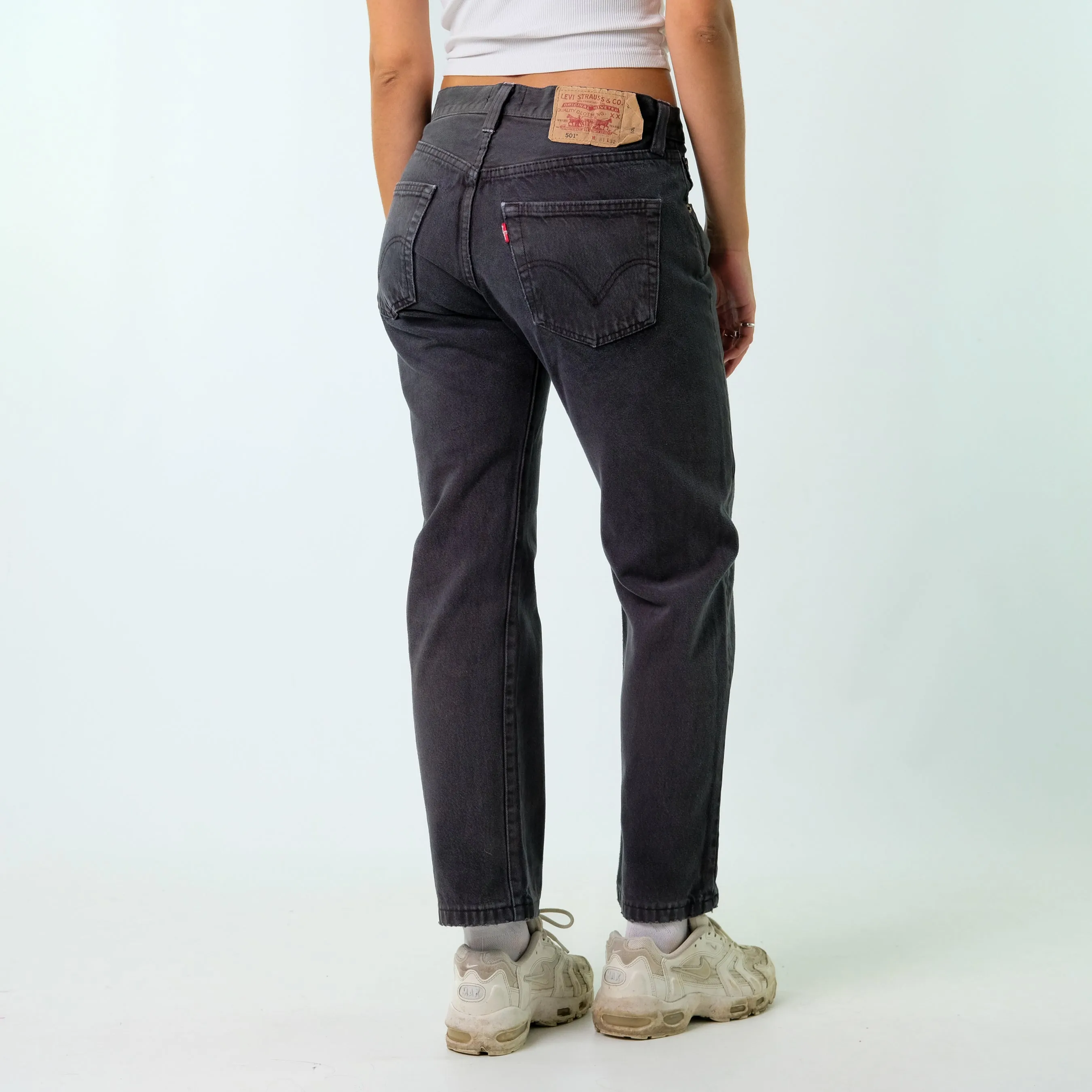 Black 90s Levi's Denim Jeans Baggy Pants (31x32)