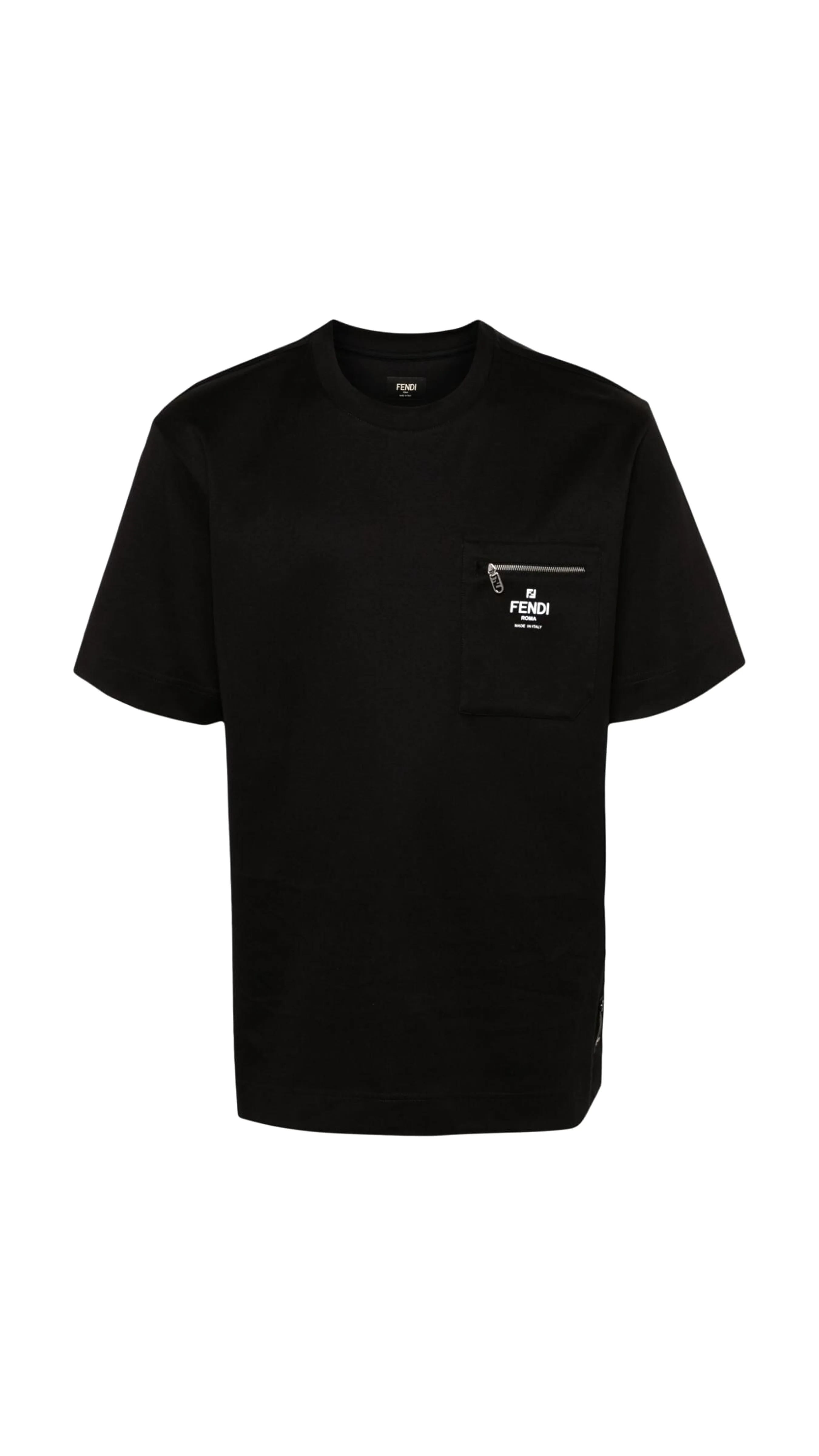 Black Fendi Cotton Tee