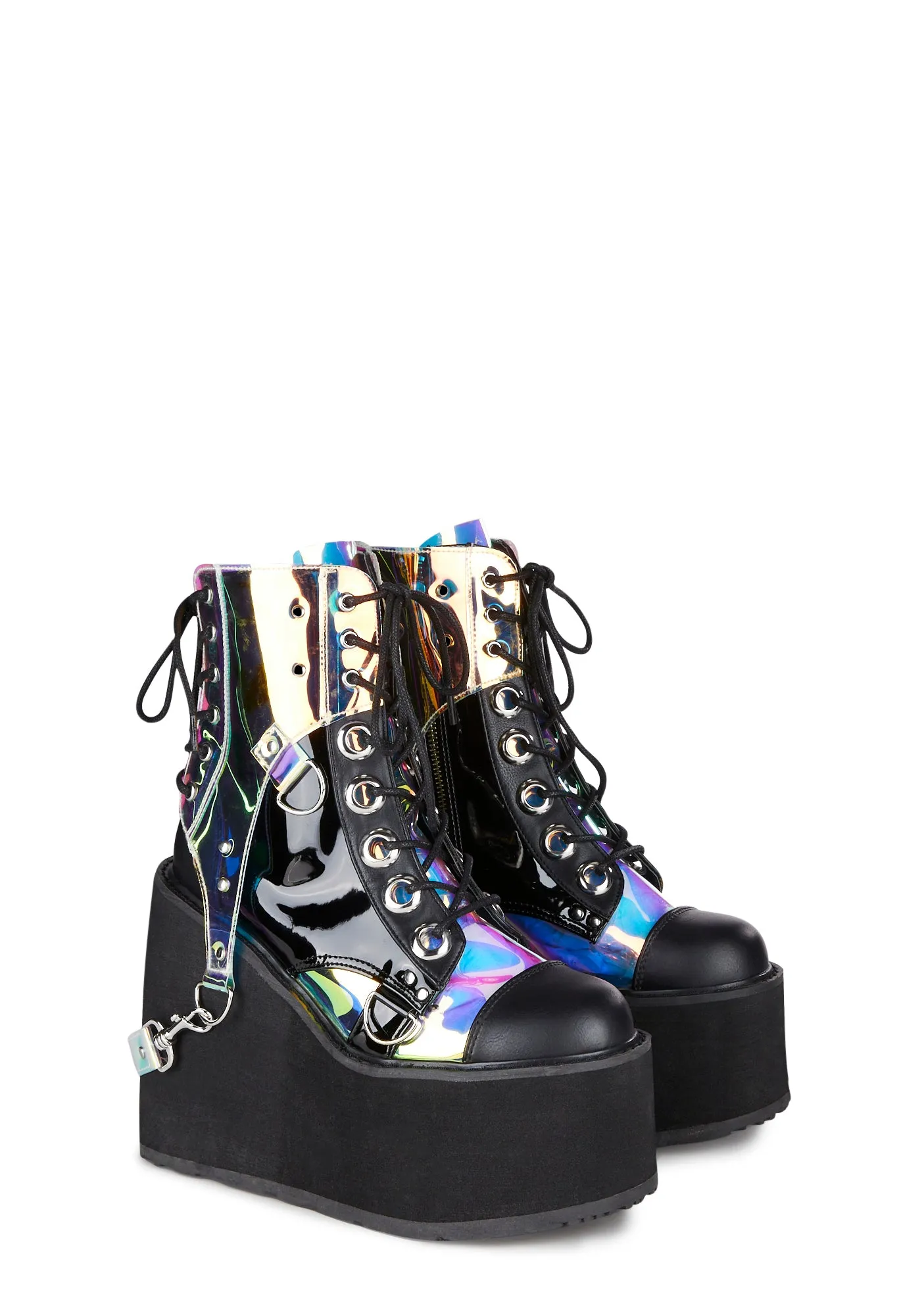 Black Hole chunky platform boots