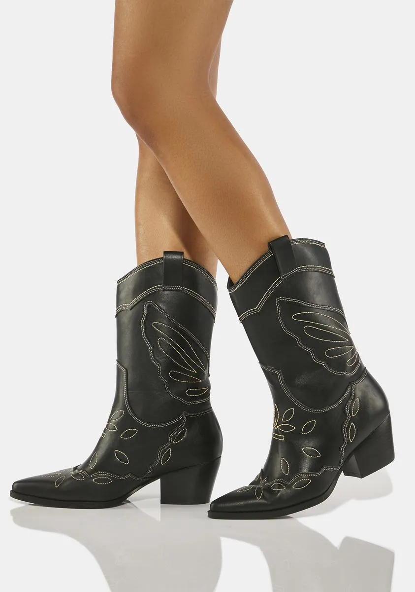 Black Howdy Western boots