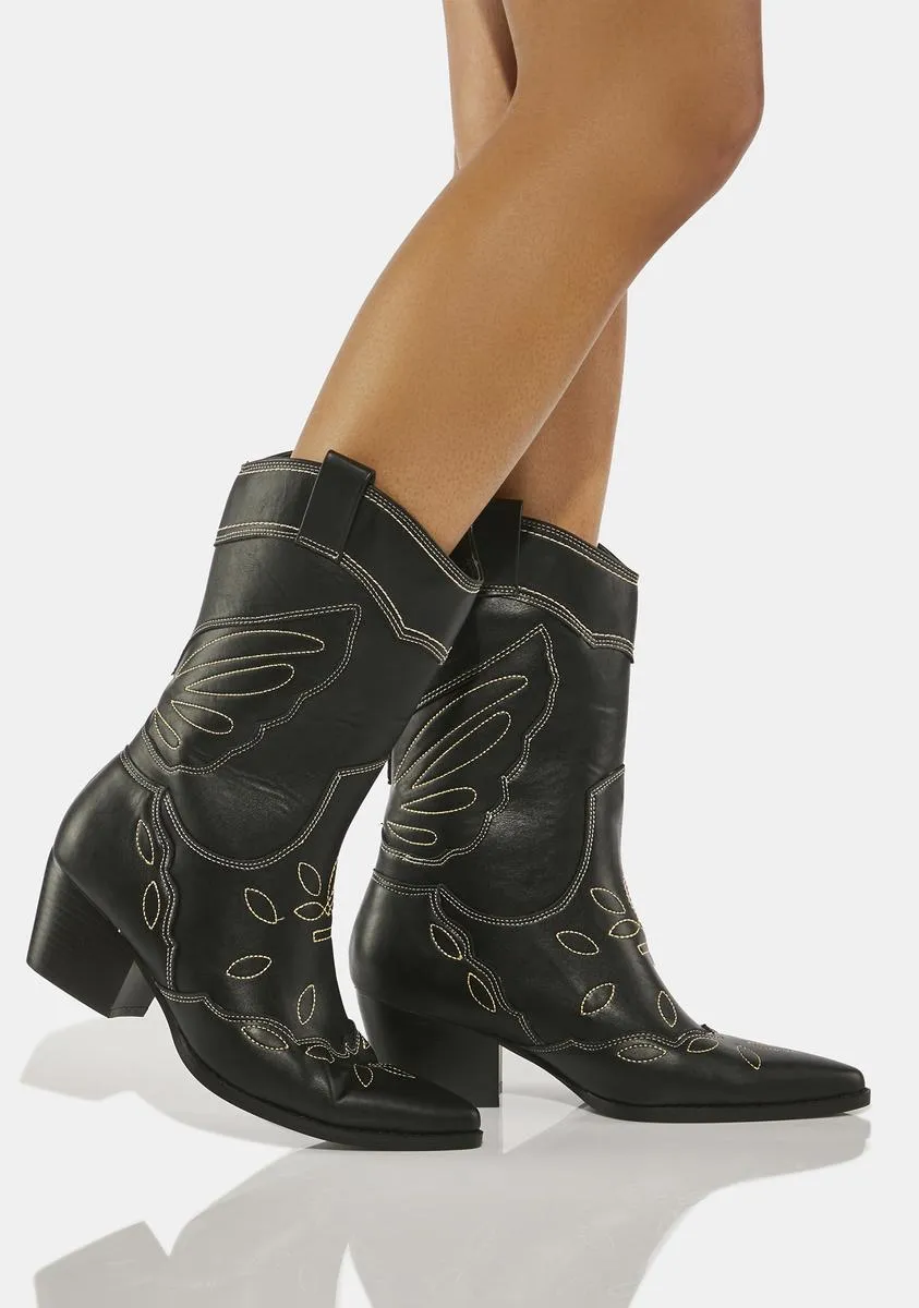 Black Howdy Western boots