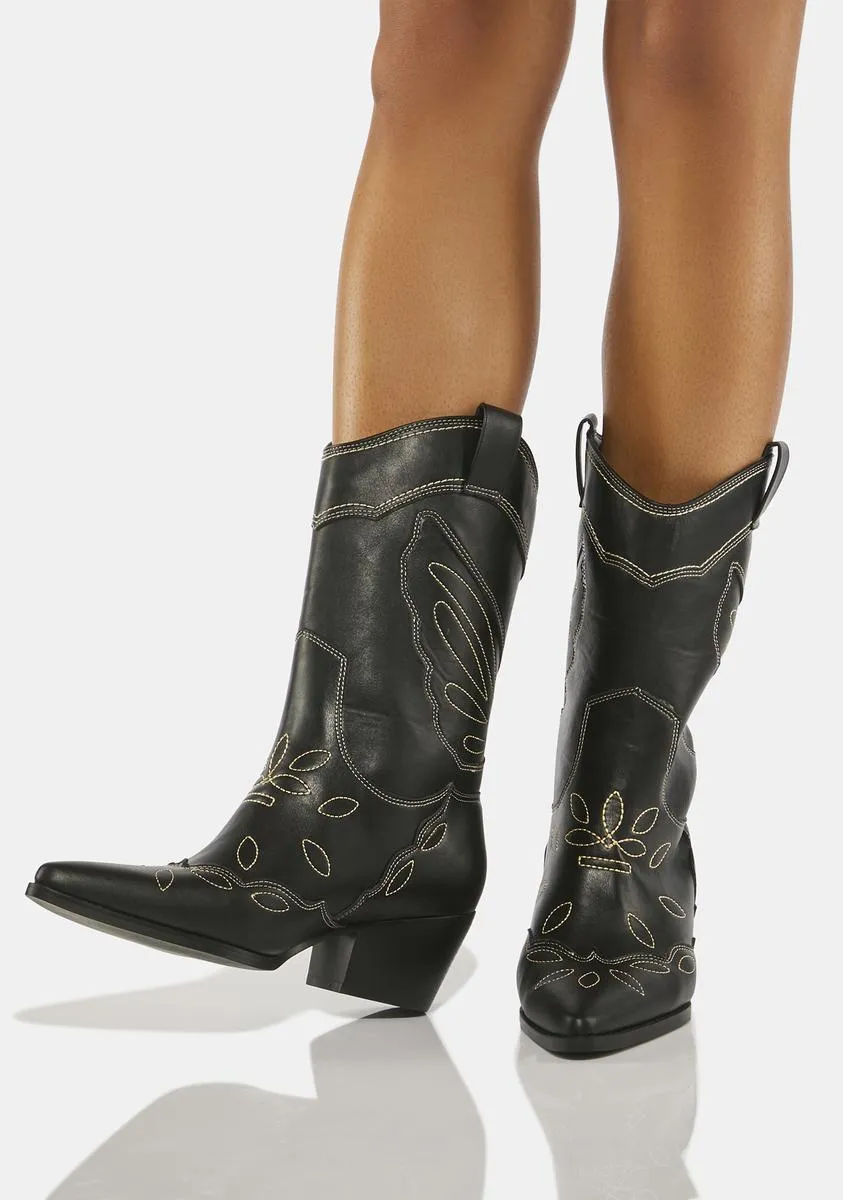 Black Howdy Western boots