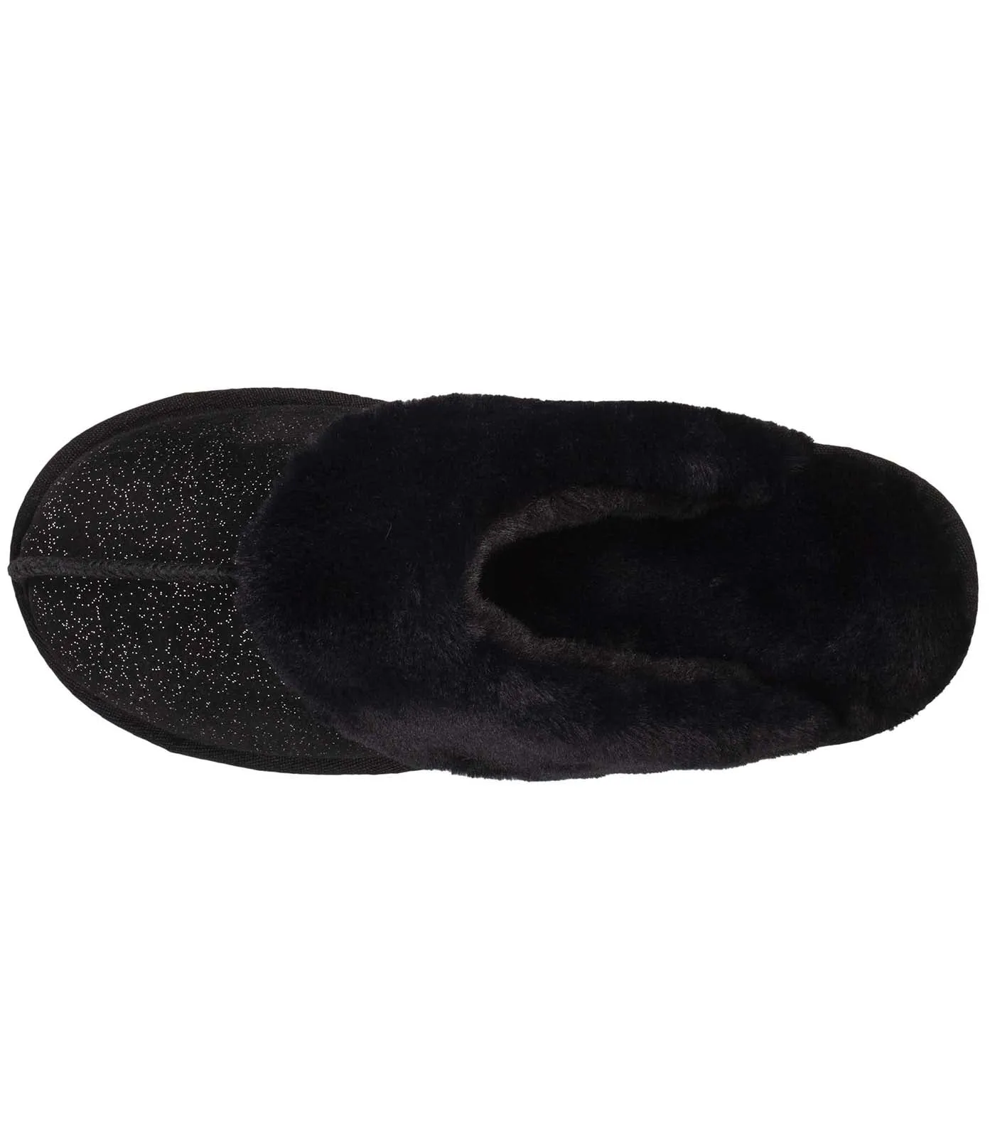 Black Pearl Women's Faux Fur Lined Mule Slippers