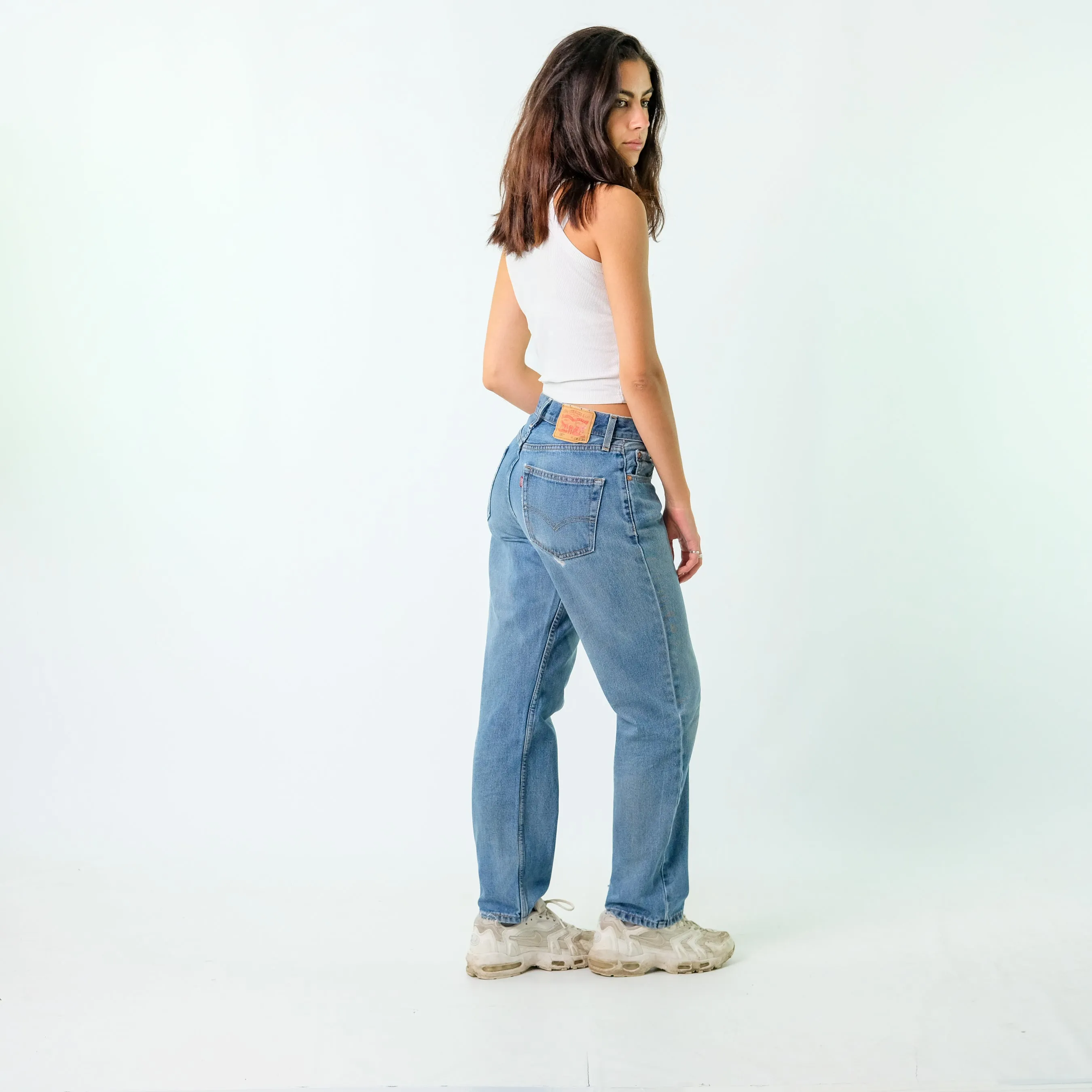 Blue 90s Levi's Denim Jeans Baggy Pants (28x30)