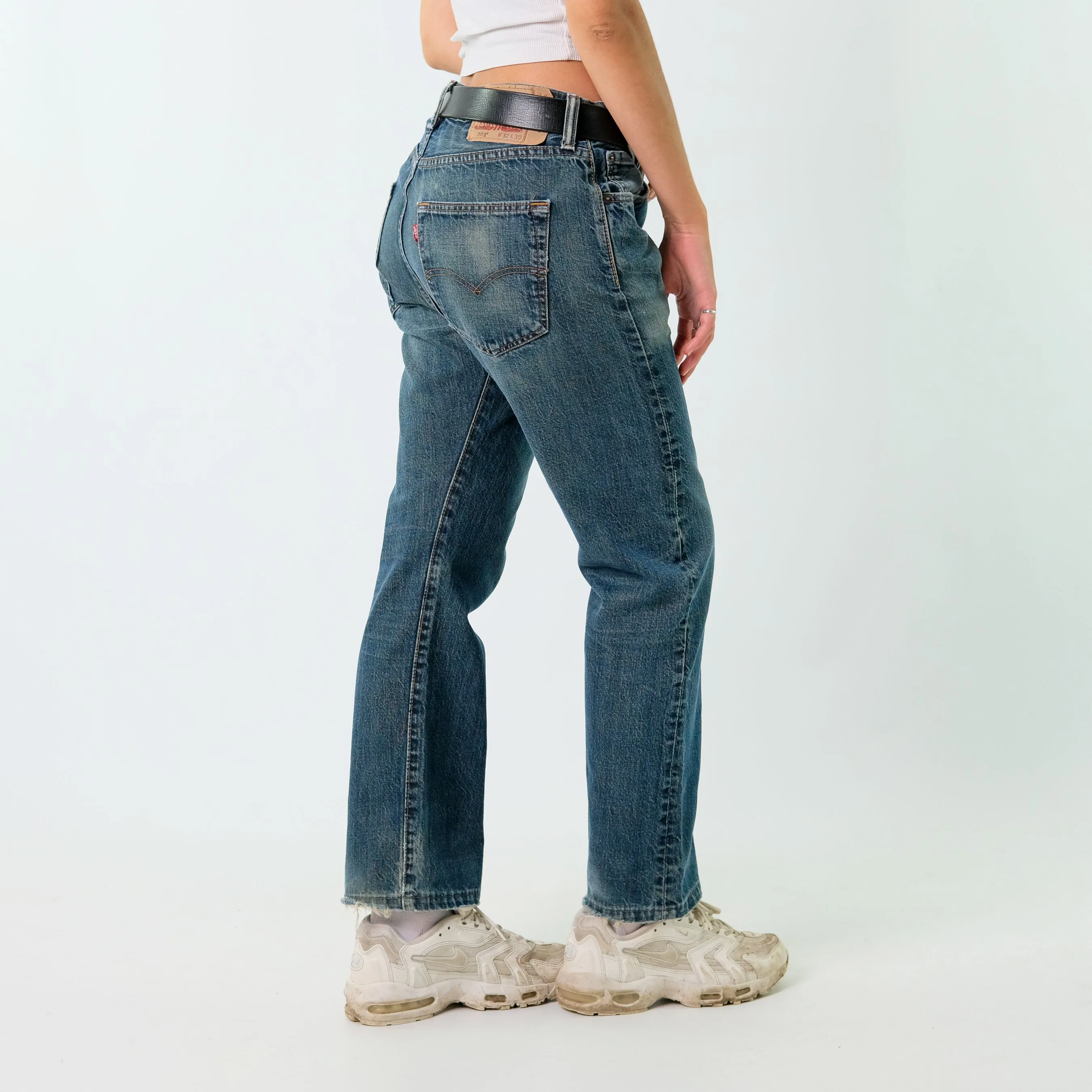 Blue 90s Levi's Denim Jeans Baggy Pants (32x30)