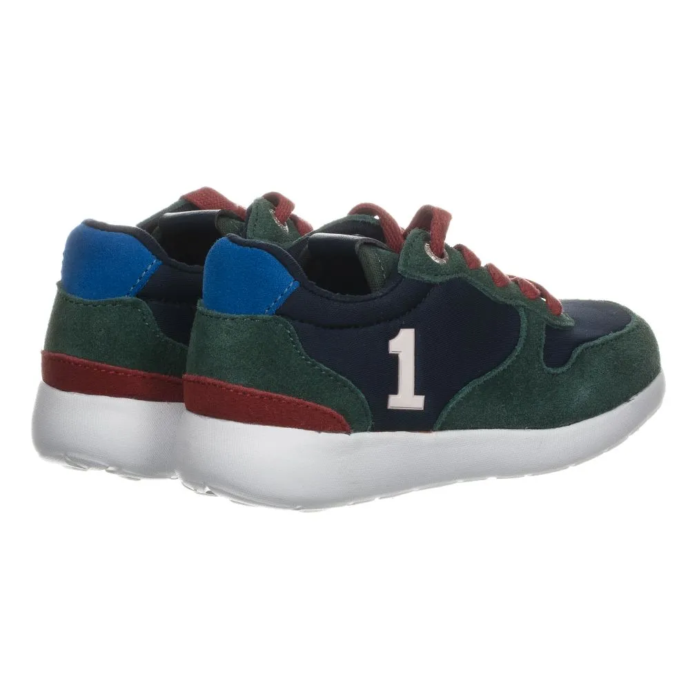 Boys Blue & Green Trainers 