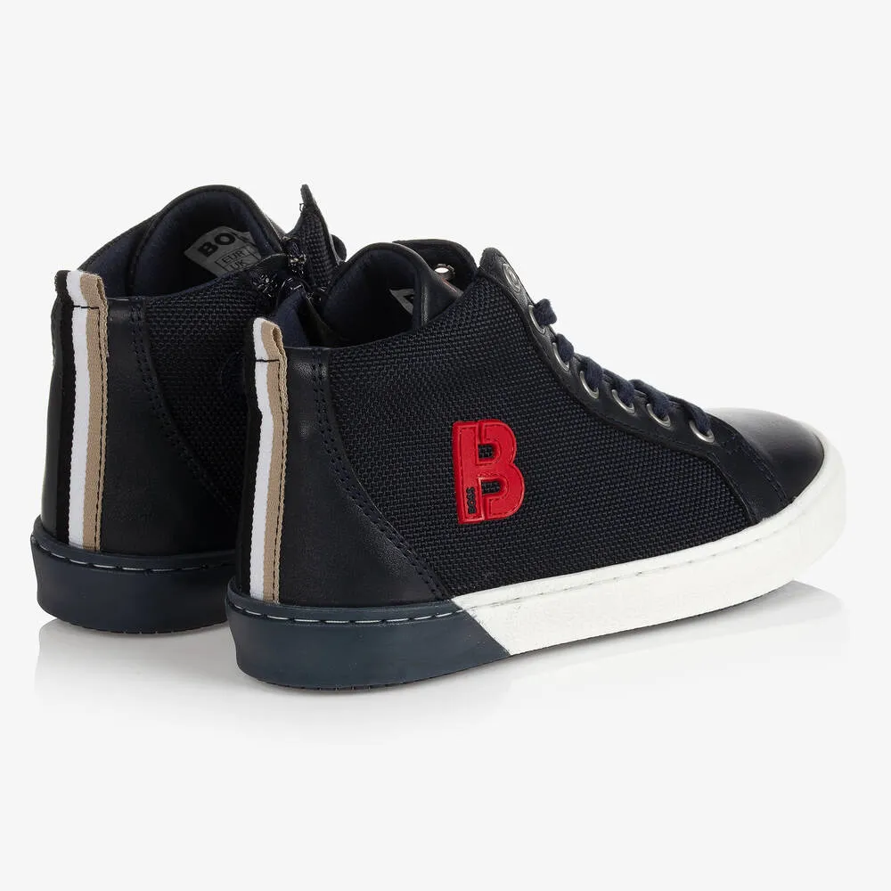 Boys Blue High-Top Trainers